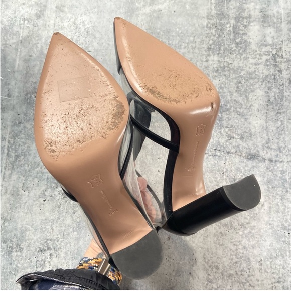 Gianvitto Rossi Watson PVC Panel black Leather Boots 38.5 - Picture 5 of 8